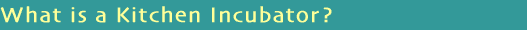 What is a Kitchen Incubator